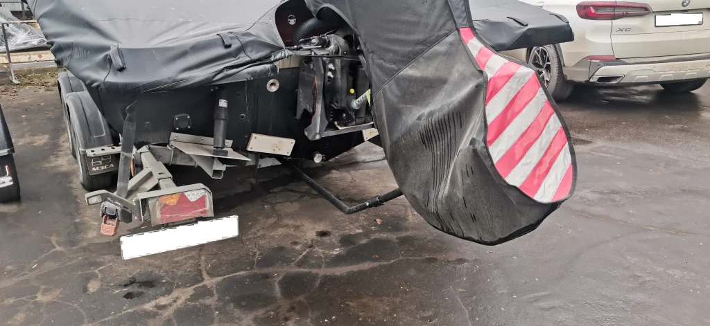 Силовой выносной кронштейн для притяжной стропы на раму прицепа 60x120мм Riverforce